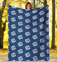 Load image into Gallery viewer, The Citadel C Navy Blanket
