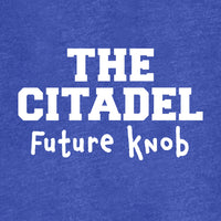Load image into Gallery viewer, The Citadel Future Knob Toddler Football Tee. Vintage Royal
