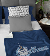 Load image into Gallery viewer, The Citadel Spike Navy Blanket
