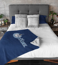 Load image into Gallery viewer, The Citadel Spike Navy Blanket
