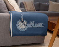 Load image into Gallery viewer, The Citadel Spike Navy Blanket
