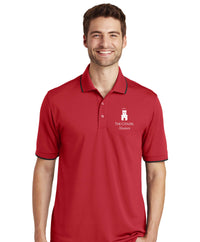 Load image into Gallery viewer, The Citadel Alumni Tower Micro-Mesh Tipped Polo- Red
