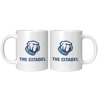 Load image into Gallery viewer, The Citadel Bulldog White Mug - 11oz
