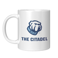 Load image into Gallery viewer, The Citadel Bulldog White Mug - 11oz
