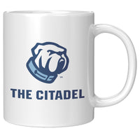 Load image into Gallery viewer, The Citadel Bulldog White Mug - 11oz
