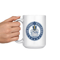 Load image into Gallery viewer, The Citadel Bulldog and Stars White Mug - 15oz
