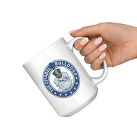 Load image into Gallery viewer, The Citadel Bulldog and Stars White Mug - 15oz
