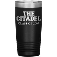 Load image into Gallery viewer, The Citadel Class of 2007 Insulated Tumbler- 20oz
