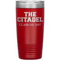 Load image into Gallery viewer, The Citadel Class of 2007 Insulated Tumbler- 20oz
