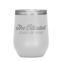 Load image into Gallery viewer, The Citadel Class of 2012 Wine Insulated Tumbler - 12 oz
