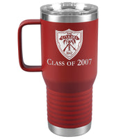 Load image into Gallery viewer, The Citadel Shield Class 2007 Travel Tumbler - 20oz-Red
