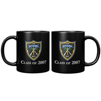 Load image into Gallery viewer, The Citadel Shield Class of 2007 Black Mug- 11oz
