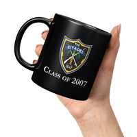 Load image into Gallery viewer, The Citadel Shield Class of 2007 Black Mug- 11oz
