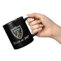 Load image into Gallery viewer, The Citadel Shield Class of 2007 Black Mug- 11oz
