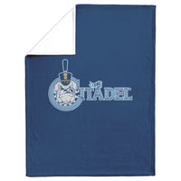 Load image into Gallery viewer, The Citadel Spike Navy Blanket
