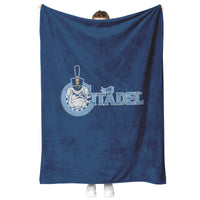 Load image into Gallery viewer, The Citadel Spike Navy Blanket
