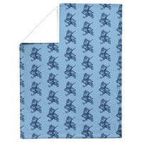 Load image into Gallery viewer, The Marching Bulldog Light Blue Blanket
