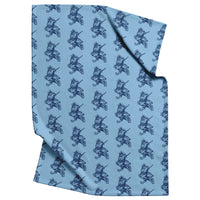 Load image into Gallery viewer, The Marching Bulldog Light Blue Blanket
