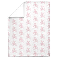 Load image into Gallery viewer, The Marching Bulldog White-Pink Blanket
