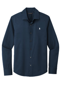 Load image into Gallery viewer, The Citadel Barracks Long Sleeve Stretch Shirt-Navy
