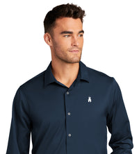 Load image into Gallery viewer, The Citadel Barracks Long Sleeve Stretch Shirt-Navy

