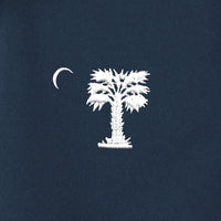 Load image into Gallery viewer, The Citadel Palmetto Long Sleeve Stretch Shirt-Navy

