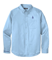 Load image into Gallery viewer, Spike Long Sleeve Twill Shirt-Cloud Blue
