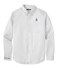 Load image into Gallery viewer, Spike Long Sleeve Twill Shirt-Cloud Blue-White
