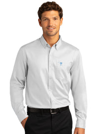 Load image into Gallery viewer, The Citadel Palmetto Long Sleeve Twill Shirt-White

