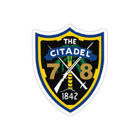 Load image into Gallery viewer, Class of 1978 Citadel Shield Die-Cut Stickers
