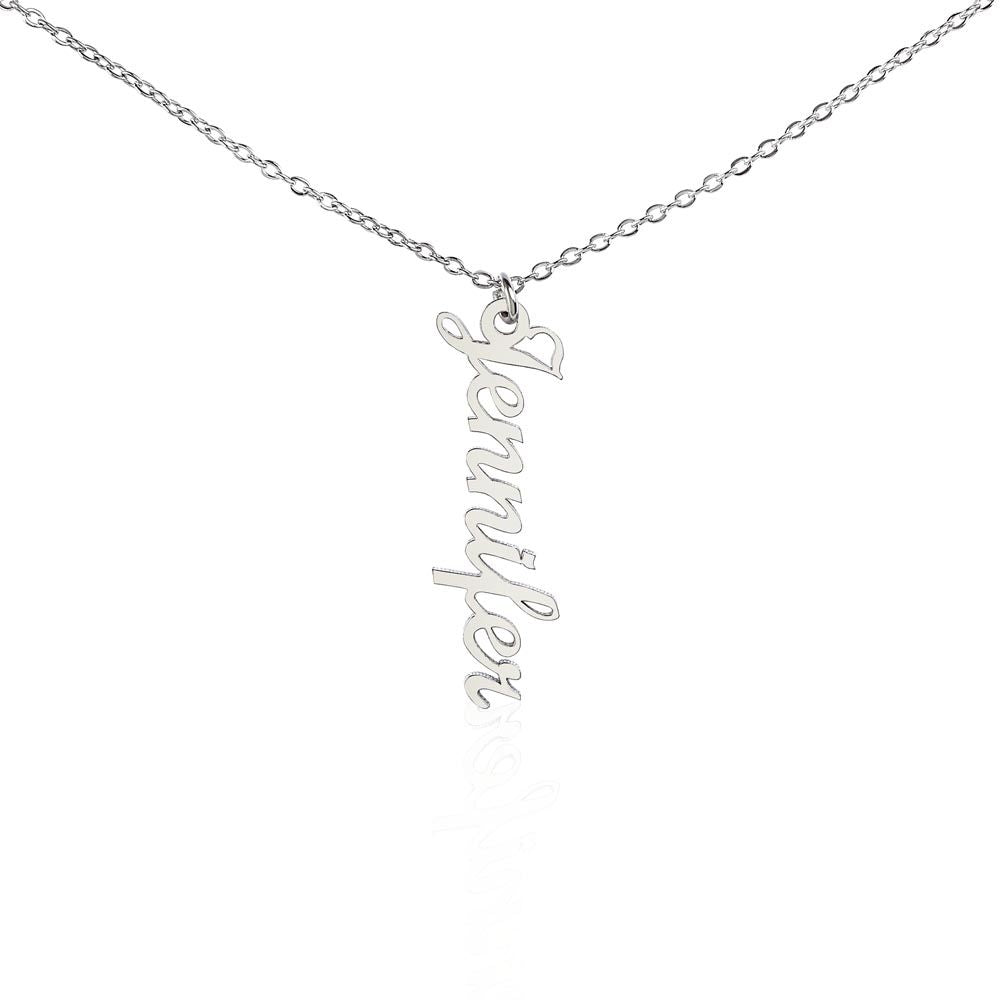 Personalized Vertical Name Necklace