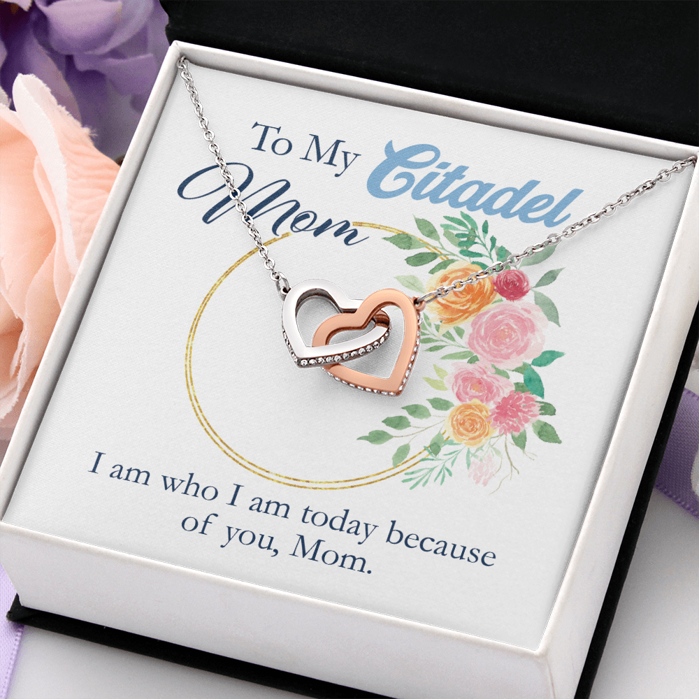 To My Citadel Mom Interlocking hearts Necklace