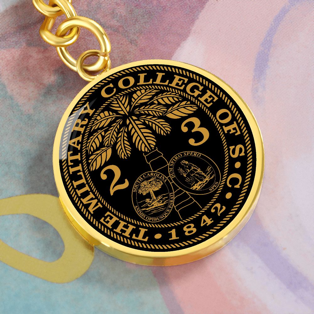 Class of 2023 The Citadel Ring Bezel Circle Keychain
