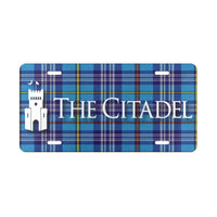 Load image into Gallery viewer, The Citadel with Tartan Background Vanity Plate
