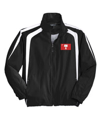 Load image into Gallery viewer, Big Red Colorblock Raglan Jacket-Black-White
