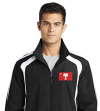 Load image into Gallery viewer, Big Red Colorblock Raglan Jacket-Black-White
