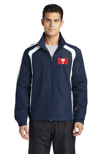 Load image into Gallery viewer, Big Red Colorblock Raglan Jacket-Navy-White
