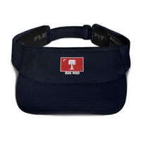 Big Red Embroidered Visor